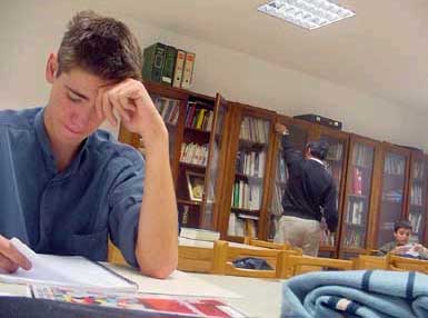 Yeray, tiene examen, en «Espacios de familia»