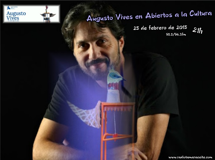 El artista Augusto Vives, este viernes, en ‘Abiertos a la cultura’