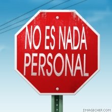 Este lunes, en «Lo importante es la salud», No es nada personal.