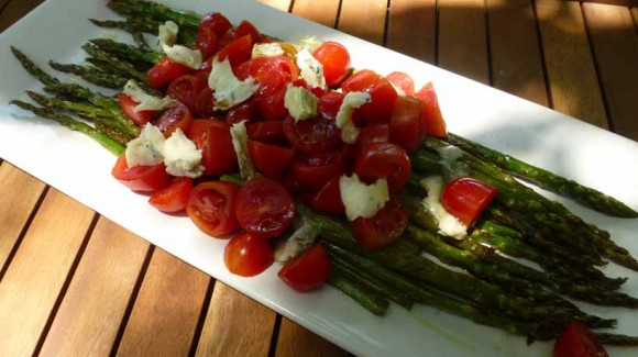 Ensalada de espárragos trigueros, ‘En la cocina’