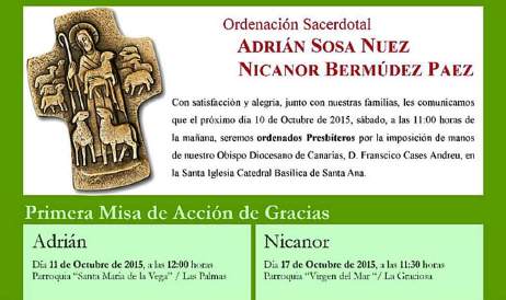 Ordenaciones en nuestra Diócesis. En ‘El espejo’