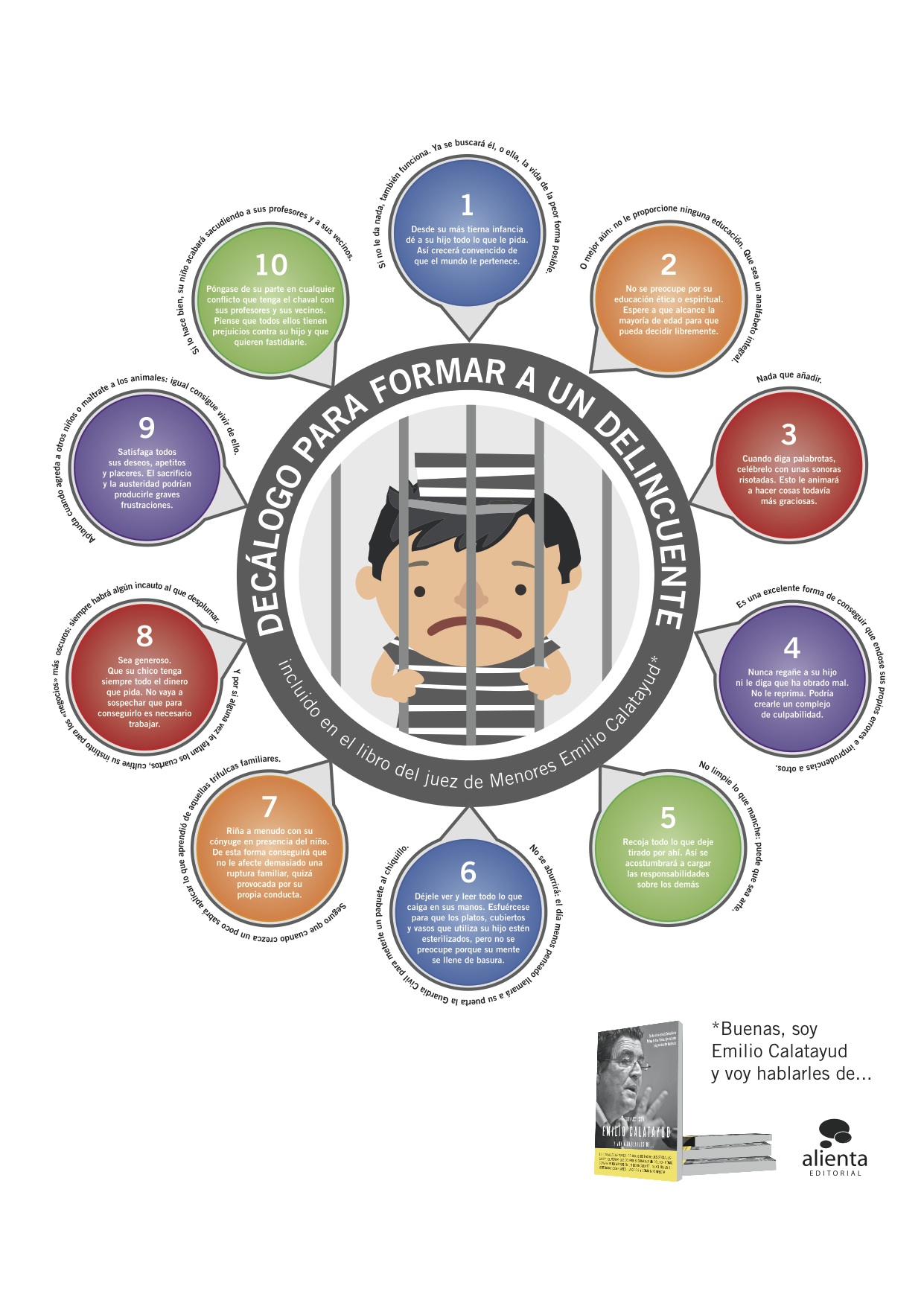 «10 pasos para formar un hijo delincuente» por Emilio Calatayud, en ‘Educar Eficacia’