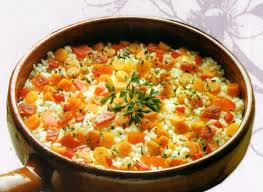 Arroz a la campesina, ‘En la cocina’