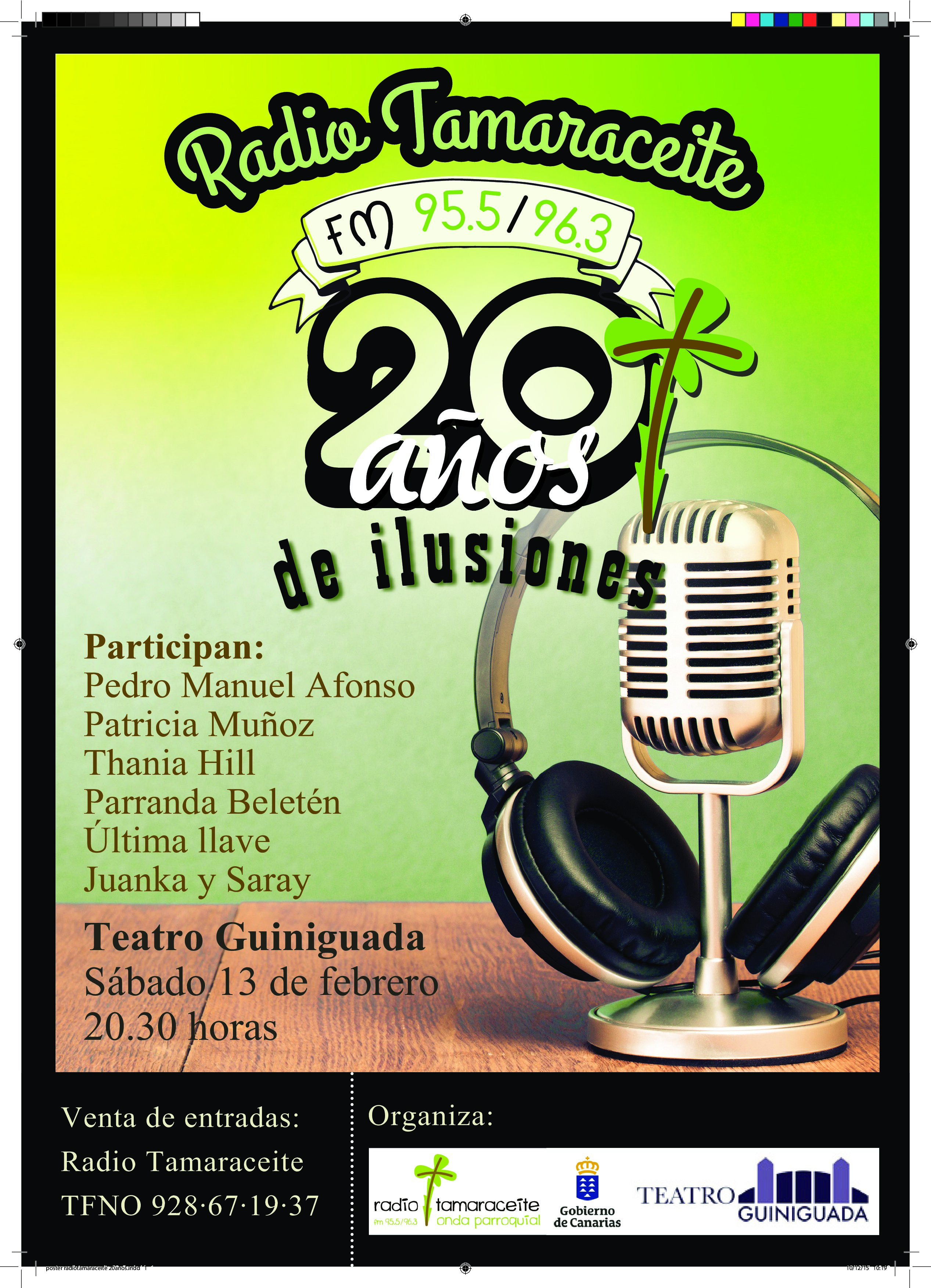 Gran éxito en la celebración del vigésimo aniversario en el Guiniguada