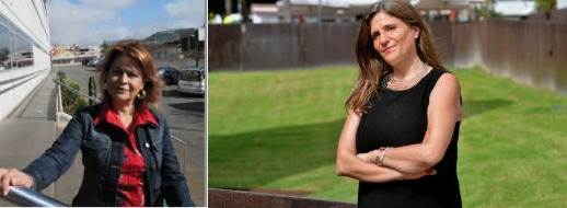 Candelaria Rodríguez y Argelia Camino, en ‘El andén’