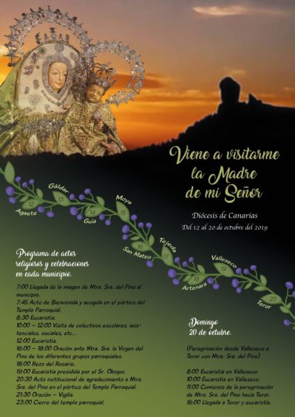 Programación especial con motivo de la Visita de la Virgen del Pino