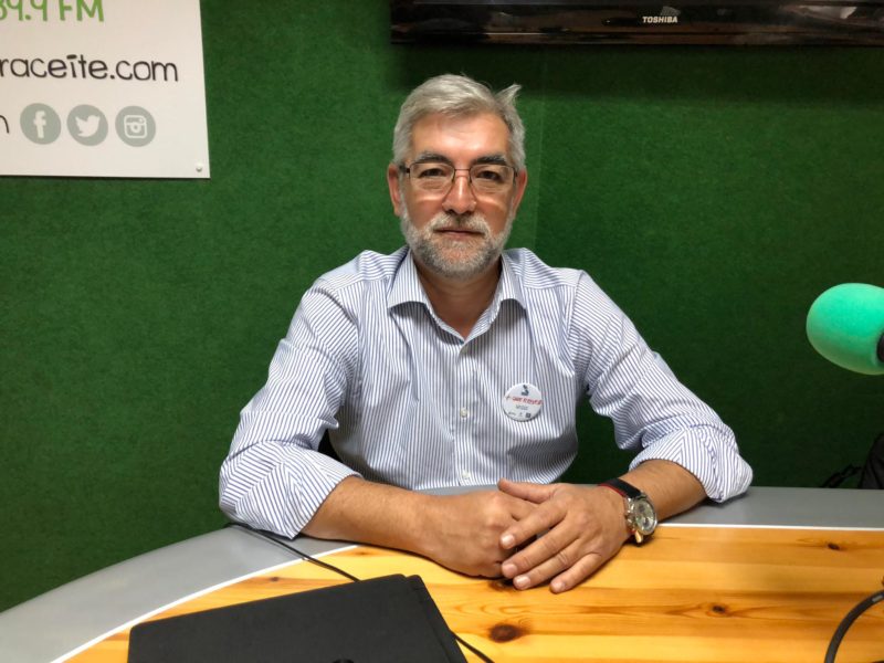 Albino Aneyros, presidente de la Casa de Galicia, en ‘El andén’.