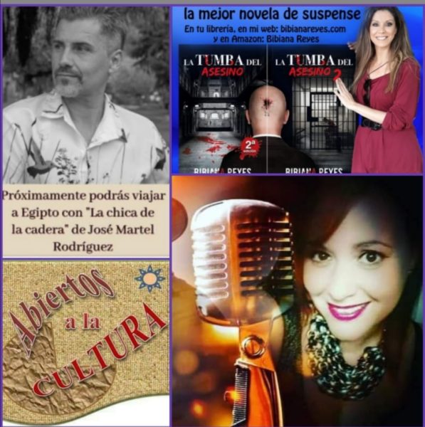 Los escritores Jose Martel y Bibiana Reyes en Abiertos a la Cultura