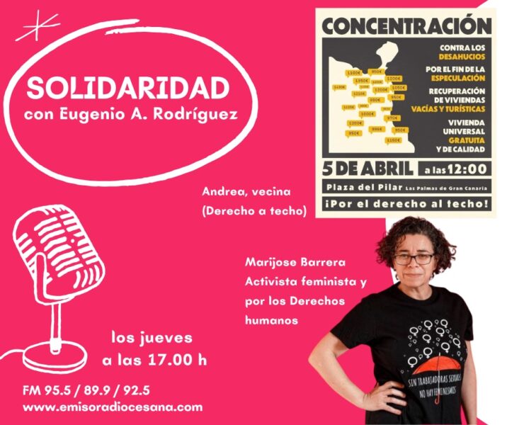 Andrés, de Derecho al techo, en ‘Solidaridad’
